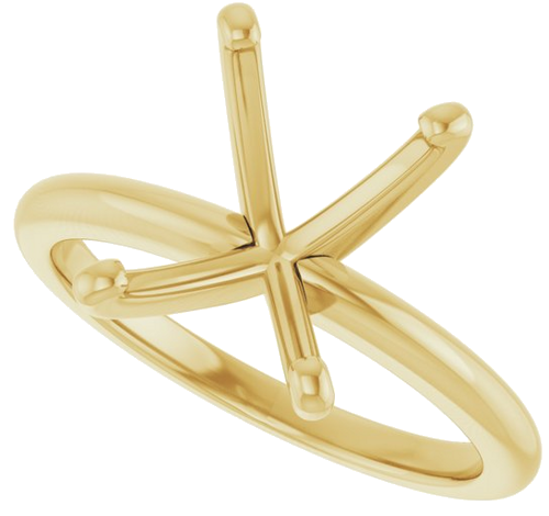 Sužadėtuvių Žiedas „Solitaire“ 10k yellow gold Emerald 10mm x 8mm (5)