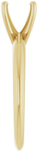 Sužadėtuvių Žiedas „Solitaire“ 14k yellow gold Round 6.6mm x 7.2mm (4)