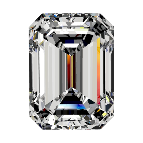 0.4 carat H-VS1 Natūralus Emerald Deimantas (1)