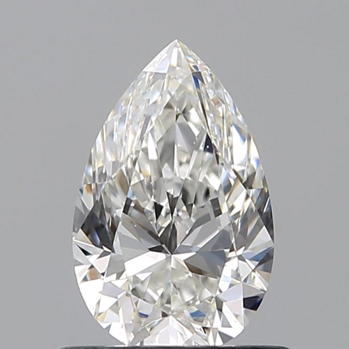 0.75 carat G-VS2 Natūralus Pear Deimantas (1)