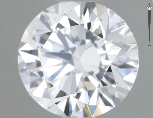 0.64 carat D-FL Excellent cut Natūralus Round Deimantas (1)