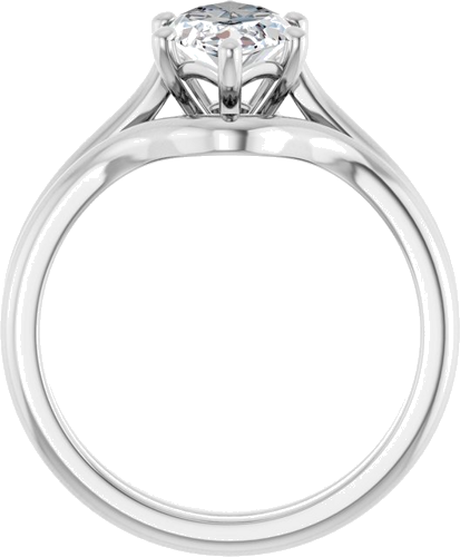 Sužadėtuvių Žiedas 14k white gold Marquise 12mm x 6mm (7)