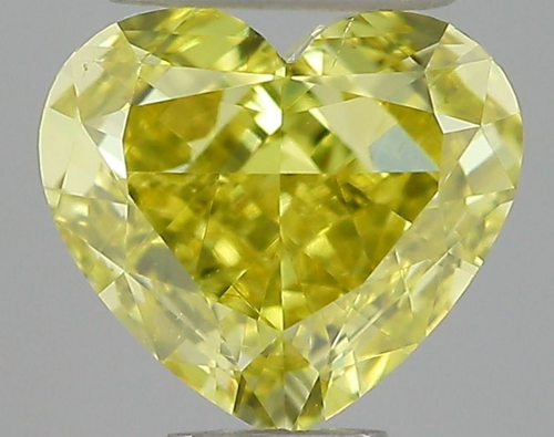 0.57 carat Yellow-VS2 Natūralus Heart Deimantas (1)