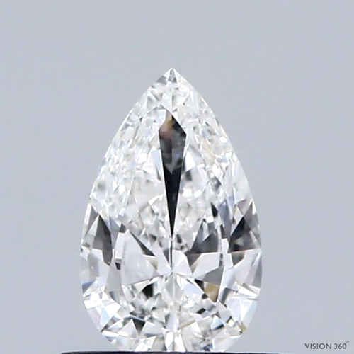 0.4 carat F-IF Natūralus Pear Deimantas (1)