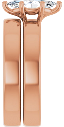 Sužadėtuvių Žiedas „Solitaire“ 417 Rožinis Aukso Marquise 10mm x 5mm (9)