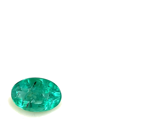 0.45 carat GREEN Oval Smaragdas (1)