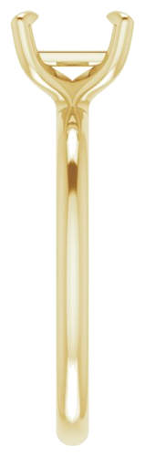 Sužadėtuvių Žiedas „Solitaire“ 10k yellow gold Square 6mm (4)