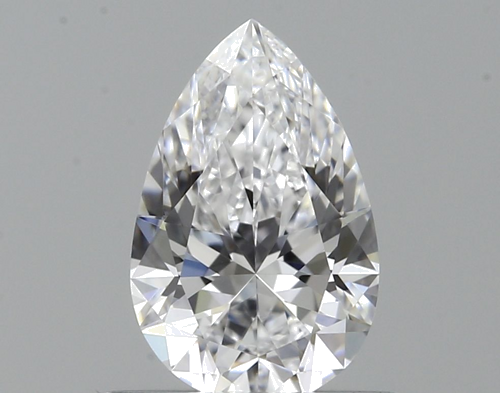 0.51 carat D-VVS2 Natūralus Pear Deimantas (1)