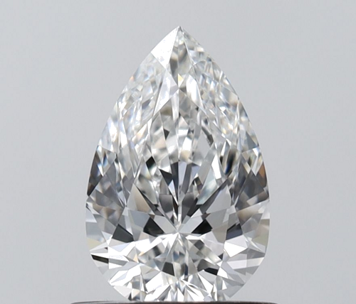 0.62 carat G-IF Natūralus Pear Deimantas (1)