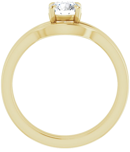 Sužadėtuvių Žiedas „Solitaire“ 585 Geltonojo Aukso Round 5.5mm (7)