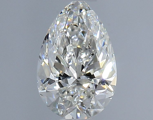 0.51 carat G-VVS2 Natūralus Pear Deimantas (1)