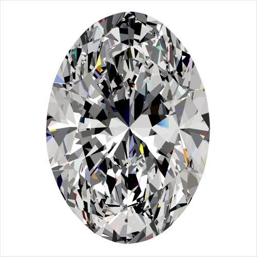 0.3 carat F-VS2 Natūralus Oval Deimantas (1)