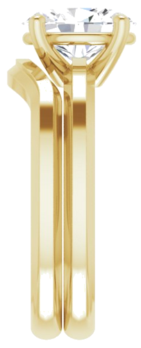 Sužadėtuvių Žiedas „Solitaire“ 585 Geltonojo Aukso Oval 9mm x 7mm (9)