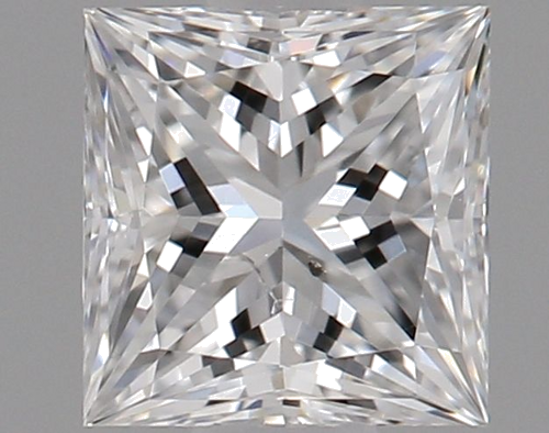 0.5 carat E-SI2 Natūralus Princess Deimantas (1)