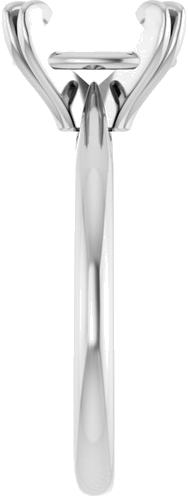 Sužadėtuvių Žiedas „Solitaire“ 585 Baltojo Aukso Oval 10mm x 8mm (4)