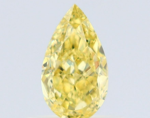 0.53 carat Fancy Intense Yellow-VS1 Natūralus Pear Deimantas (1)