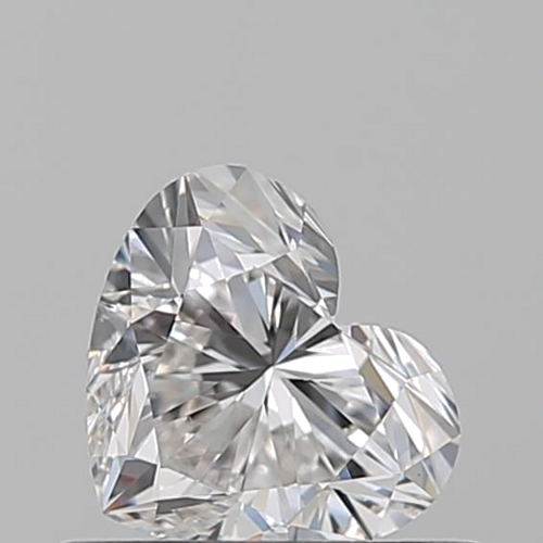 0.53 carat F-VVS2 Natūralus Heart Deimantas (1)