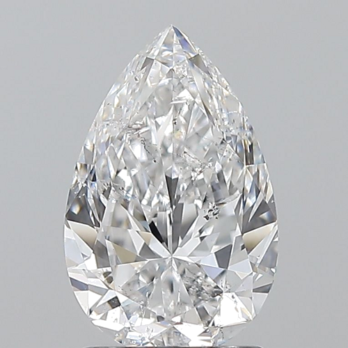 1.71 carat D-SI2 Natūralus Pear Deimantas (1)