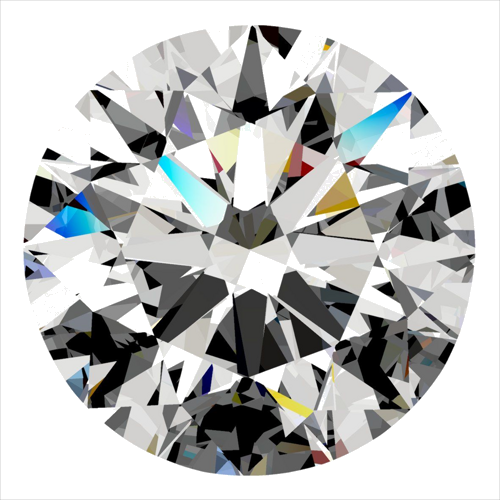 0.4 carat F-SI2 Excellent cut Natūralus Round Deimantas (1)