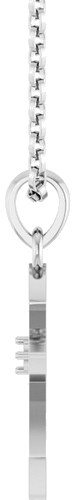 Pakabukas „Accented Cross“ 14k white gold Round 1.5mm (3)