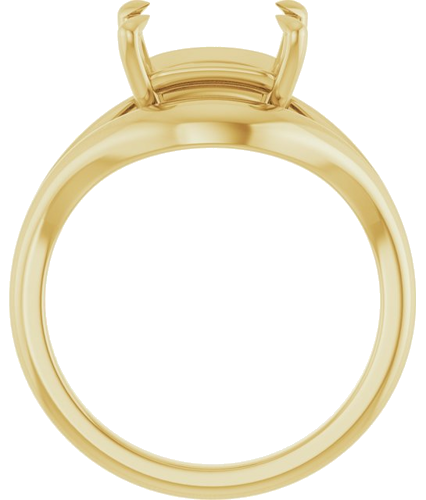 Sužadėtuvių Žiedas „Claw-Prong Solitaire“ 14k yellow gold Emerald 9mm x 7mm (2)