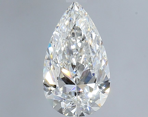 1.08 carat F-SI1 Natūralus Pear Deimantas (1)
