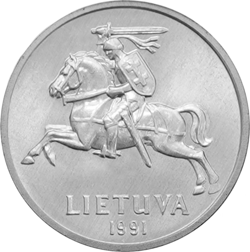 1991 Lietuva 5, 2 un 1 cents UNC komplekts (8)