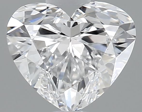 0.51 carat D-VVS2 Natūralus Heart Deimantas (1)