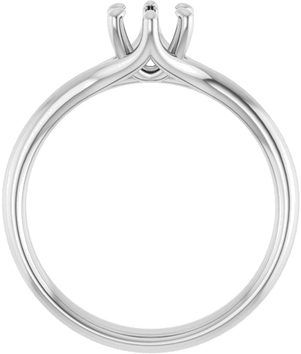 Sužadėtuvių Žiedas „Solitaire“ 585 Baltojo Aukso Round 5.2mm (2)