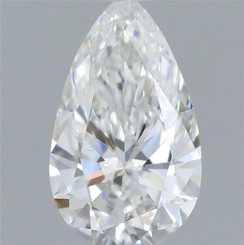 0.5 carat F-SI1 Natūralus Pear Deimantas (1)