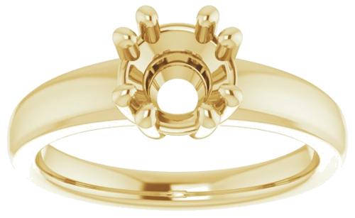 Sužadėtuvių Žiedas „Split-Prong Solitaire“ 14k yellow gold Round 6.5mm (3)