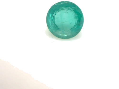 0.52 carat GREEN Round Smaragdas (1)