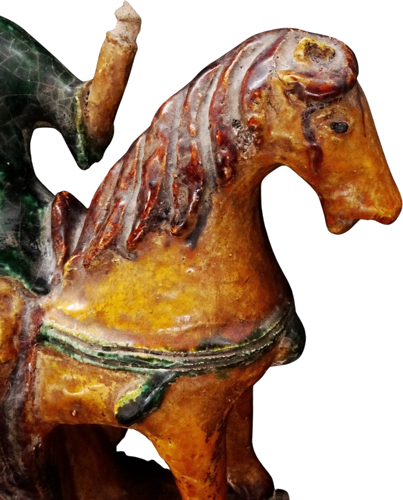 Mingų dinastijos figūrėlė „Raitelis ant žirgo“, 36,2 cm, Kinija (3)