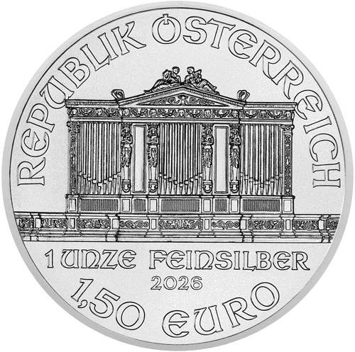 1 oz Austrijas sudraba monēta Vīnes filharmonija 2026 (2)