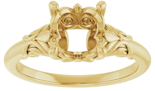 Sužadėtuvių Žiedas „Solitaire“ 14k yellow gold Round 8mm (3)