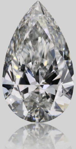 0.53 carat G-VS2 Natūralus Pear Deimantas (1)