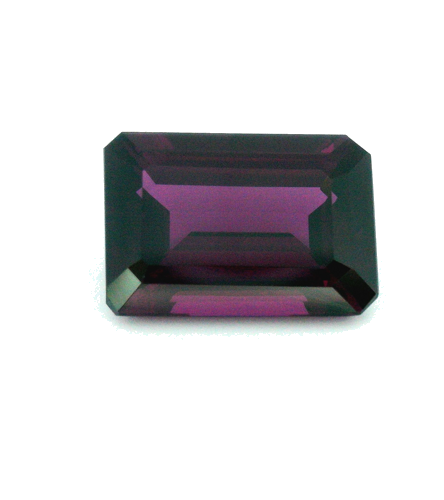 6.42 carat PURPLE STEP cut Octagonal Garnet (1)