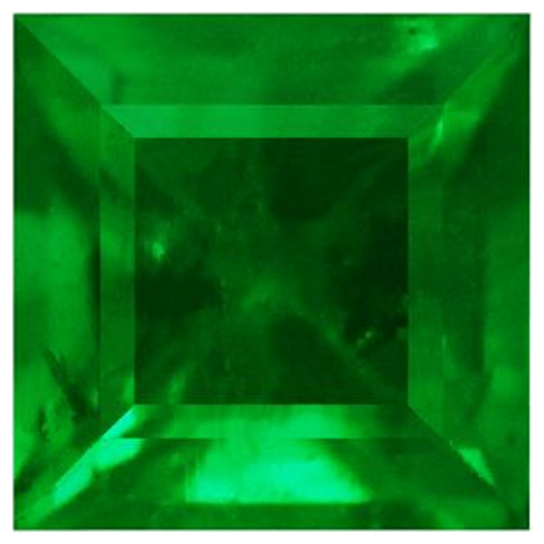 0.36 carat GREEN Square Smaragdas (1)