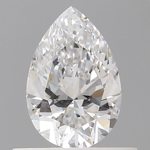 0.51 carat D-VVS2 Natūralus Pear Deimantas (1)
