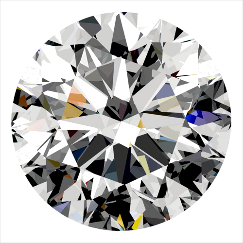 0.4 carat G-SI1 Very Good cut Natūralus Round Deimantas (1)