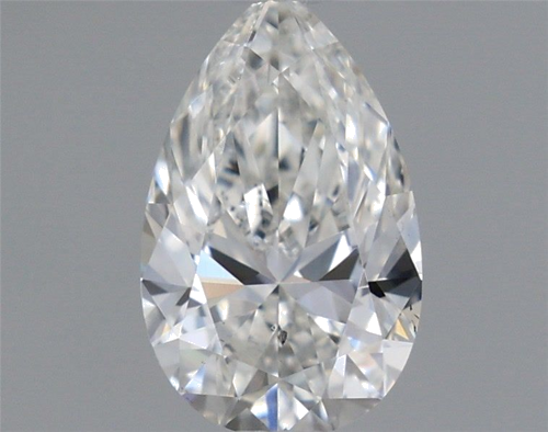 0.5 carat F-SI2 Natūralus Pear Deimantas (1)