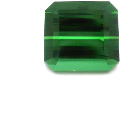 6.32 carat GREEN STEP cut Octagonal Tourmaline (1)