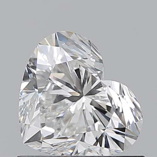 0.8 carat F-VS1 Natūralus Heart Deimantas (1)