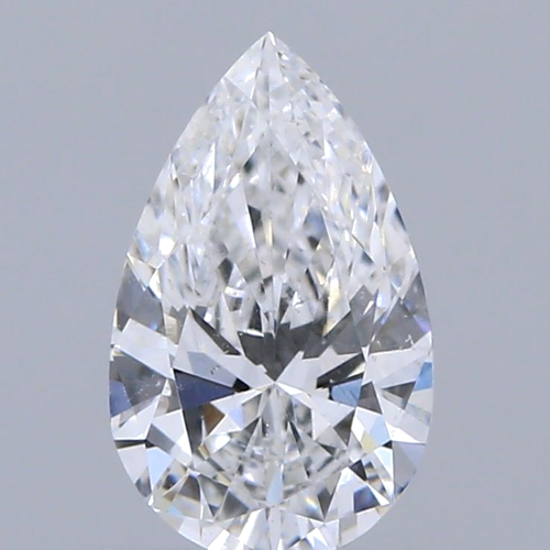 0.5 carat E-SI1 Natūralus Pear Deimantas (1)