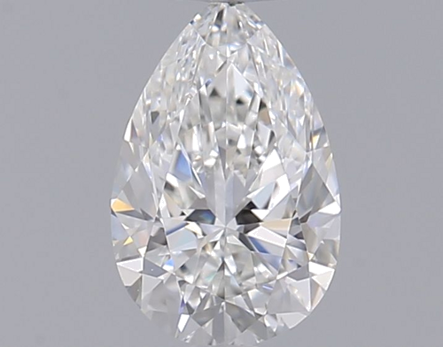0.41 carat F-VVS2 Natūralus Pear Deimantas (1)