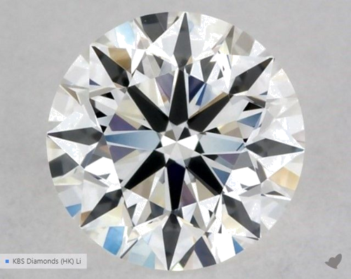 0.51 carat G-VVS2 Excellent cut Natūralus Round Deimantas (1)