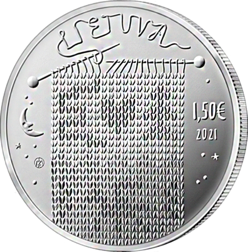 2021 Eglė the Queen of Serpents 1.5 Euro coin (1)