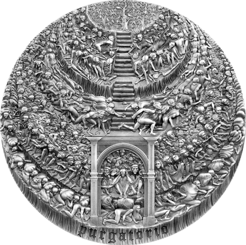 5 oz Божествена комедия 2021 Камерун сребърна монета (2)