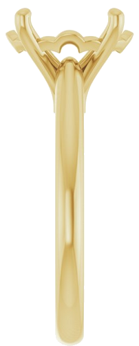 Sužadėtuvių Žiedas 14k yellow gold Oval 11mm x 9mm (4)