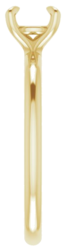 Sužadėtuvių Žiedas „Solitaire“ 417 Geltonojo Aukso Round 6mm (4)